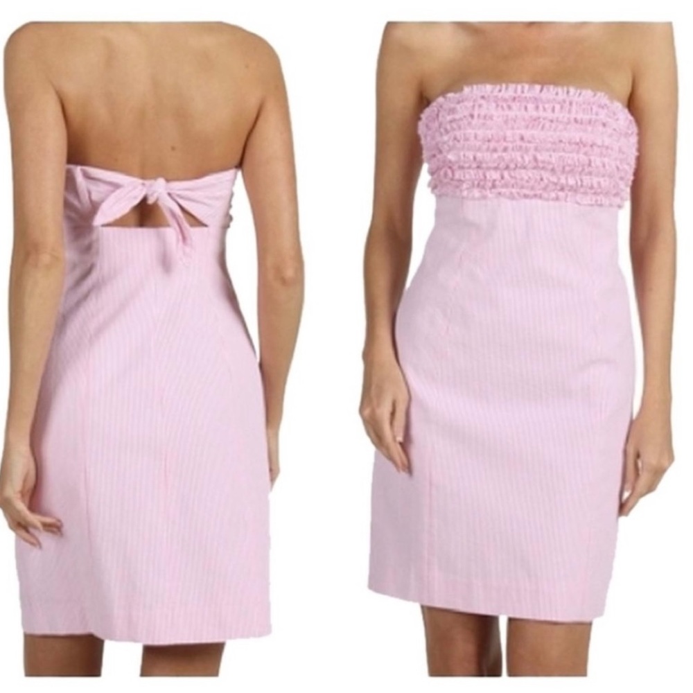 Lilly Pulitzer Franco Strapless Gingham Dress